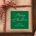  Personalized Christmas Gift Labels Square / Set of 24