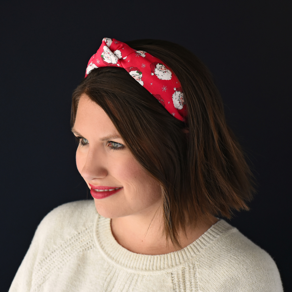 Handmade Christmas Top Knot Headbands