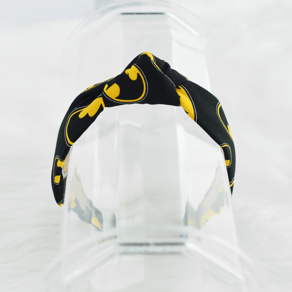 Handmade Batman Top Knot Headband