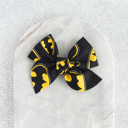  Handmade Batman Large Schoolgirl Hair Bow - Headband or Clips