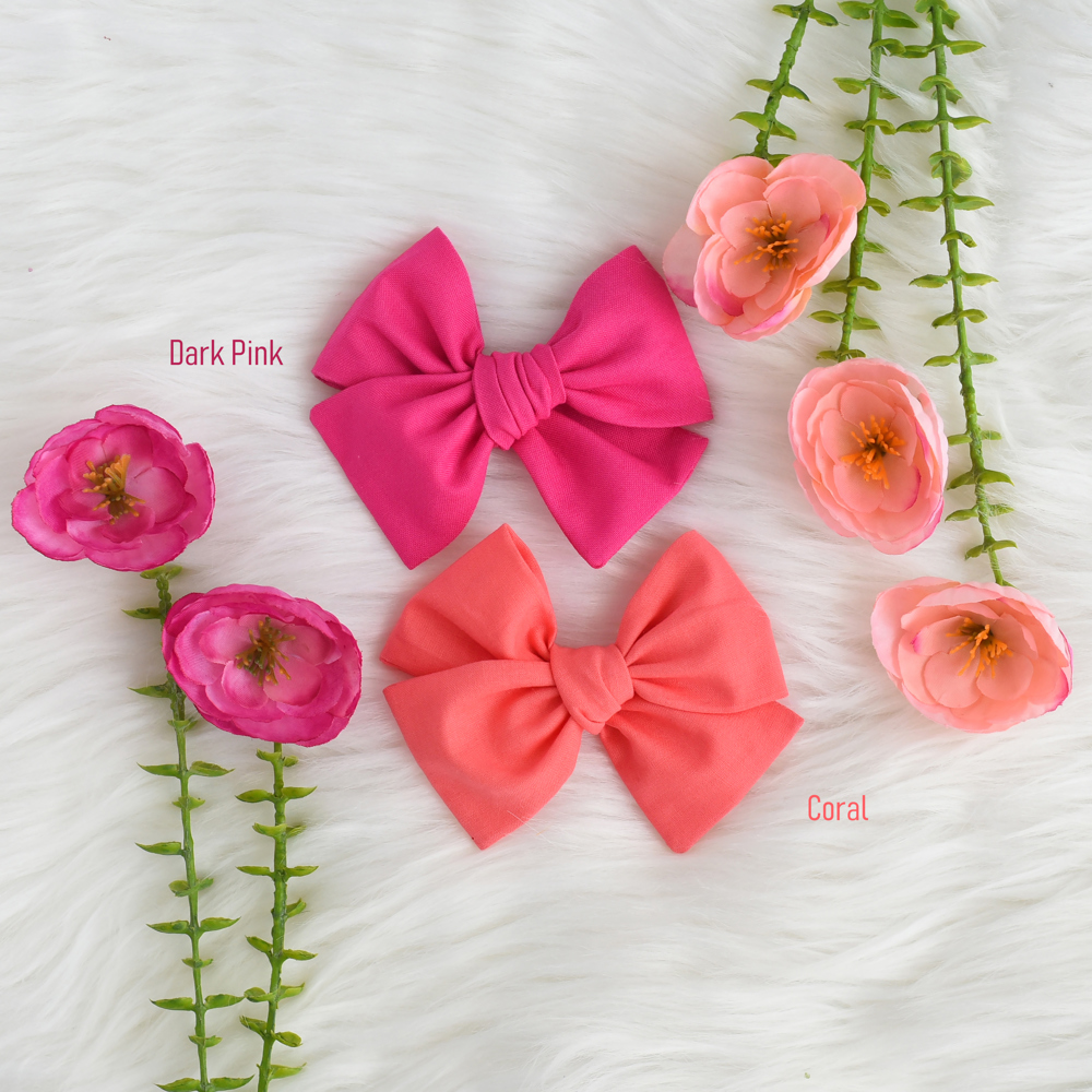 Solid Color Baby Pinwheel Bow