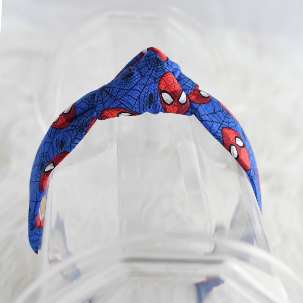 Handmade Spiderman Top Knot Headband