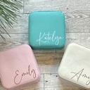  Personalized Jewelry Box, Bridesmaid Gift, Gift for Girls, Gift for Women, Travel Jewelry Case, Wedding Gift, Special Occasion Gift, Customized