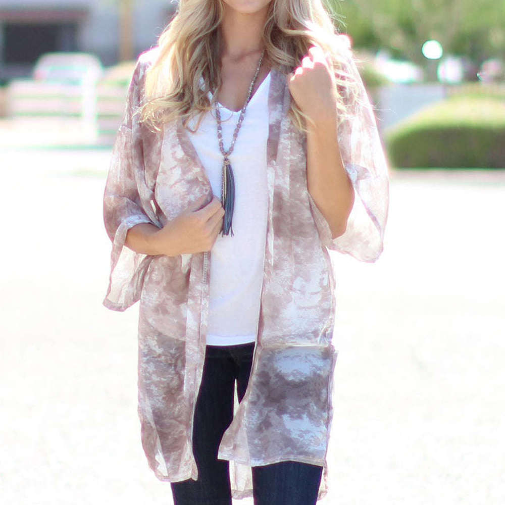 Tie Dye Kimono | One Size | Vibrant Tie-Dye Patterns | Lightweight & Flowing | Perfect Layering Piece