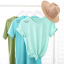 Large Heather Mint Ultra Soft Everyday Tee | XS-XL | Must-Have Wardrobe | Ultra-Soft Fabric | Perfect for Layering | Available in Various Colors