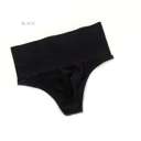 S-M Black Tummy Control Shaping Thong | S-M | High Waist | Comfortable Shaping | Seamless Design