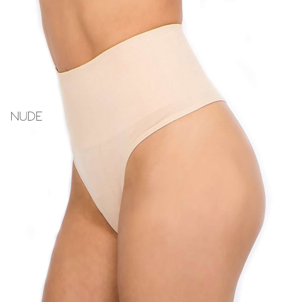 Tummy Control Shaping Thong | S-M | High Waist | Comfortable Shaping | Seamless Design