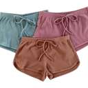  Lounge Shorts | S-L | Waffle Pattern | Faux Drawstrings | Soft & Comfortable