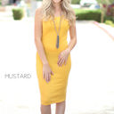 Large Mustard Ribbed Tank Dress | S-L | Everyday Comfort | Soft Ribbed Texture | Casual Chic Look