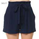 Large Eclipse Flowy Tie Front Shorts