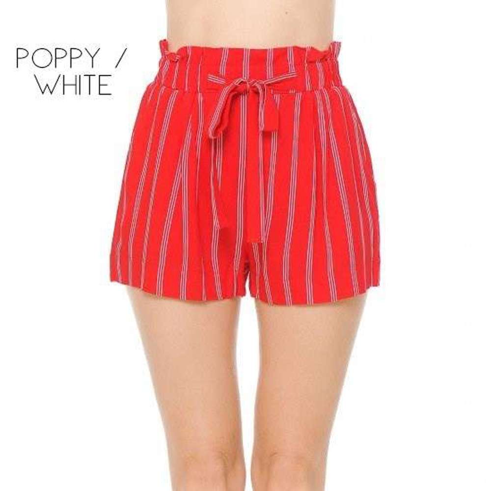 High Waist Shorts | S-L | Trendy High Waist Design | Elastic Waistband | Tie Front Detail | Summer Favorite