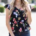  Peplum Floral Top | S-XL | Elegant Peplum Silhouette | Vibrant Floral Print | Perfect for Layering | Must-Have for Every Wardrobe