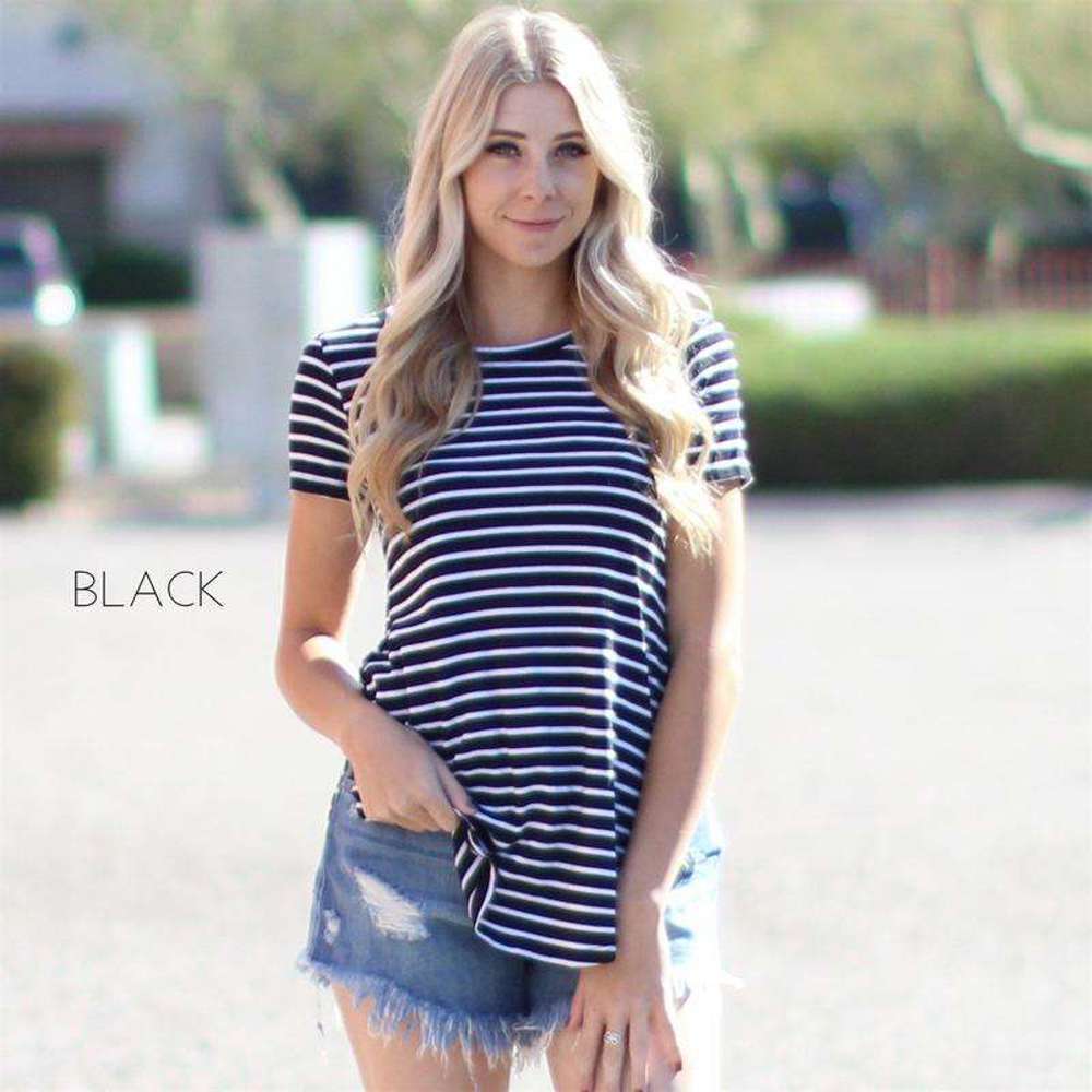 Striped Tunic Top | S-XL | Favorite Go-To Top | Versatile Piece | Perfect for Layering | Available in Various Colors