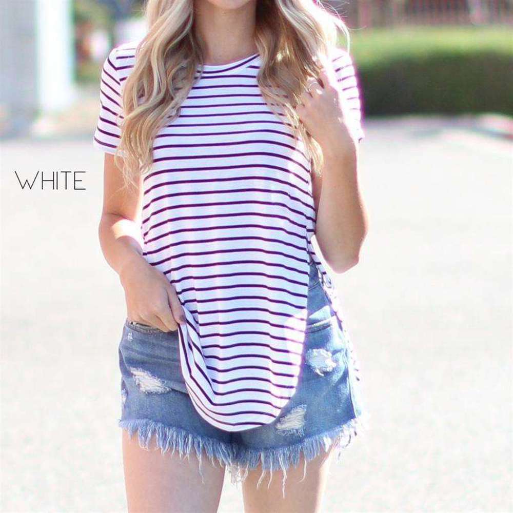 Striped Tunic Top | S-XL | Favorite Go-To Top | Versatile Piece | Perfect for Layering | Available in Various Colors