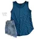 Small Dark Teal Flowy Tank | S-XL | Sleeveless | Layering Essential | Multiple Colors