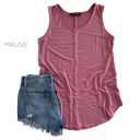 Large Mauve Flowy Tank | S-XL | Sleeveless | Layering Essential | Multiple Colors