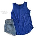 Small Royal Blue Flowy Tank | S-XL | Sleeveless | Layering Essential | Multiple Colors