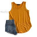 Large Yellow Flowy Tank | S-XL | Sleeveless | Layering Essential | Multiple Colors