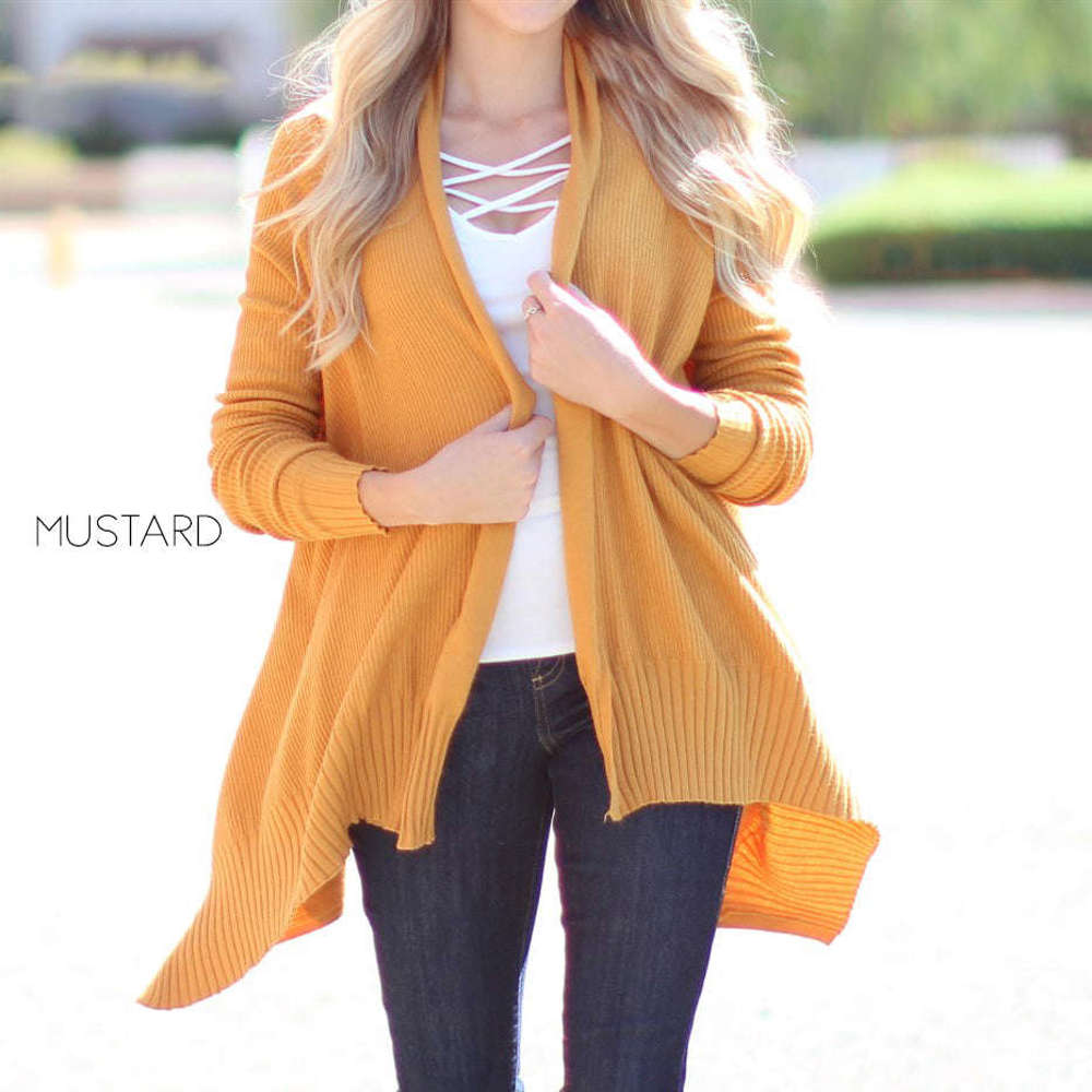 Ultra Soft Draped Sweater Cardigan | S-XL | Ultra-Soft Quality | Draped Design | Staple Wardrobe Item | Ideal for Layering