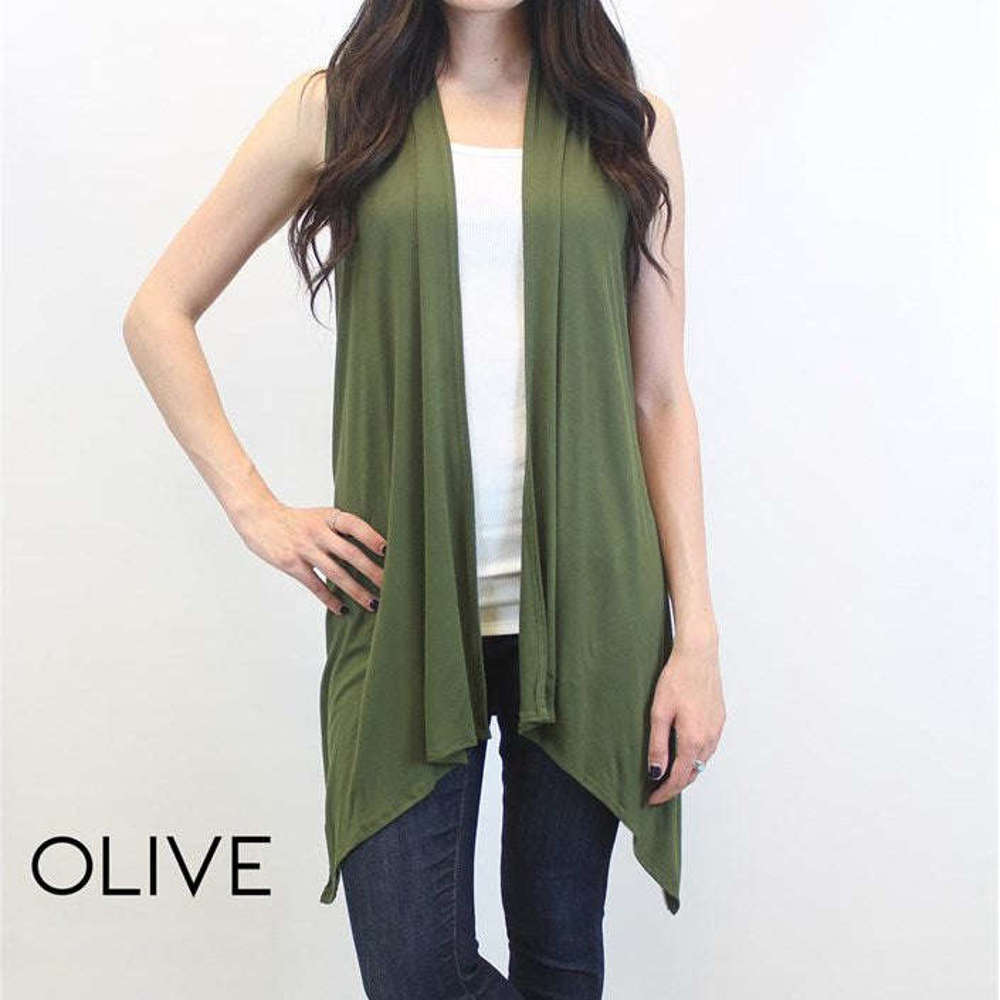 Vest Cardigan | S-M | Soft Drape | Versatile Layer | Flexible Fit