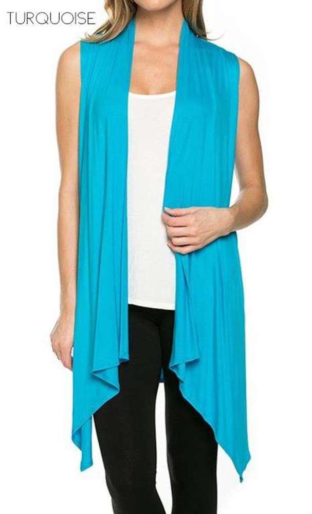 Vest Cardigan | S-M | Soft Drape | Versatile Layer | Flexible Fit