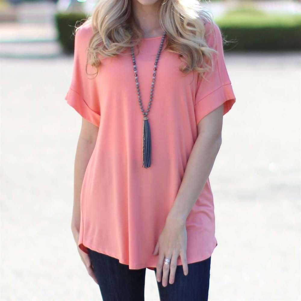 Flowy Cuffed Sleeve Top | S-1XL