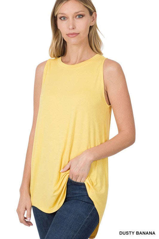 Flowy Scoop Neck Tank | S-XL | Versatile Layering Piece | Soft & Stretchy Fabric | Everyday Essential