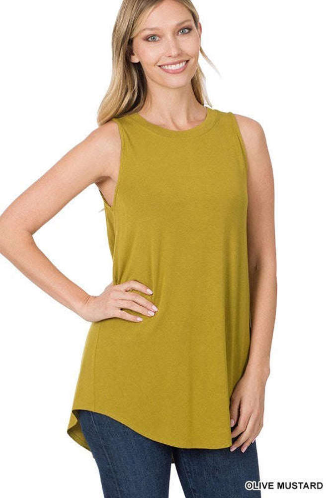 Flowy Scoop Neck Tank | S-XL | Versatile Layering Piece | Soft & Stretchy Fabric | Everyday Essential