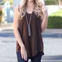 Small Americano Flowy Tank | S-XL | Favorite Go-To Style | Sleeveless Design | Perfect for Layering | Available in More Colors