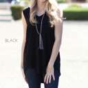 Small Black Flowy Tank | S-XL | Favorite Go-To Style | Sleeveless Design | Perfect for Layering | Available in More Colors