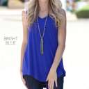 Small Bright Blue Flowy Tank | S-XL | Favorite Go-To Style | Sleeveless Design | Perfect for Layering | Available in More Colors