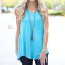 Small Ice Blue Flowy Tank | S-XL | Favorite Go-To Style | Sleeveless Design | Perfect for Layering | Available in More Colors