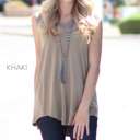 Small Khaki Flowy Tank | S-XL | Favorite Go-To Style | Sleeveless Design | Perfect for Layering | Available in More Colors