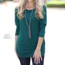 Small Deep Green Ruched Flowy Top | S-XL | Favorite Go-To Style | Flowy Design | Ideal for Layering | Available in Various Colors