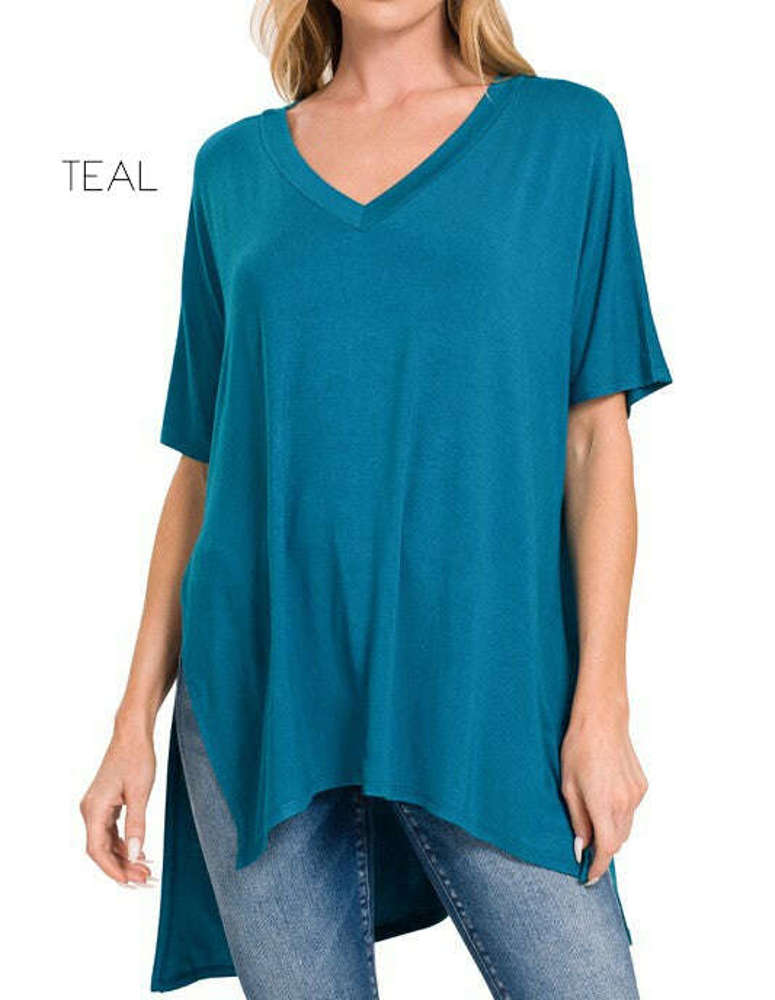 Side Slit Top | S-XL | Versatile and Stylish | Chic Design | Perfect with Jeans, Leggings, or Skirts