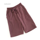 Small Burgundy Ultra Soft Long Lounge Shorts | S | Drawstring Waist | Pockets | Ultra-Soft Fabric