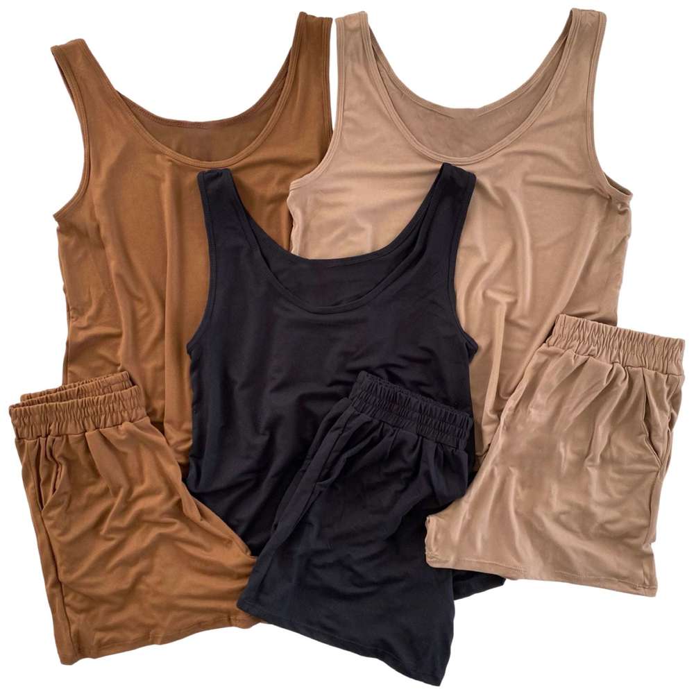 Tank Lounge Set | S | Ultra-Soft Fabric | Cozy Shorts & Tank Combo | Perfect for Relaxing