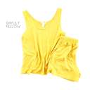 Small Day LilyYellow Tank Lounge Set | S | Ultra-Soft Fabric | Cozy Shorts & Tank Combo | Perfect for Relaxing