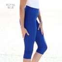 S-M Royal Blue Shaping Capri Leggings | S/M | High Waist | Fitted Style | Supportive Shaping