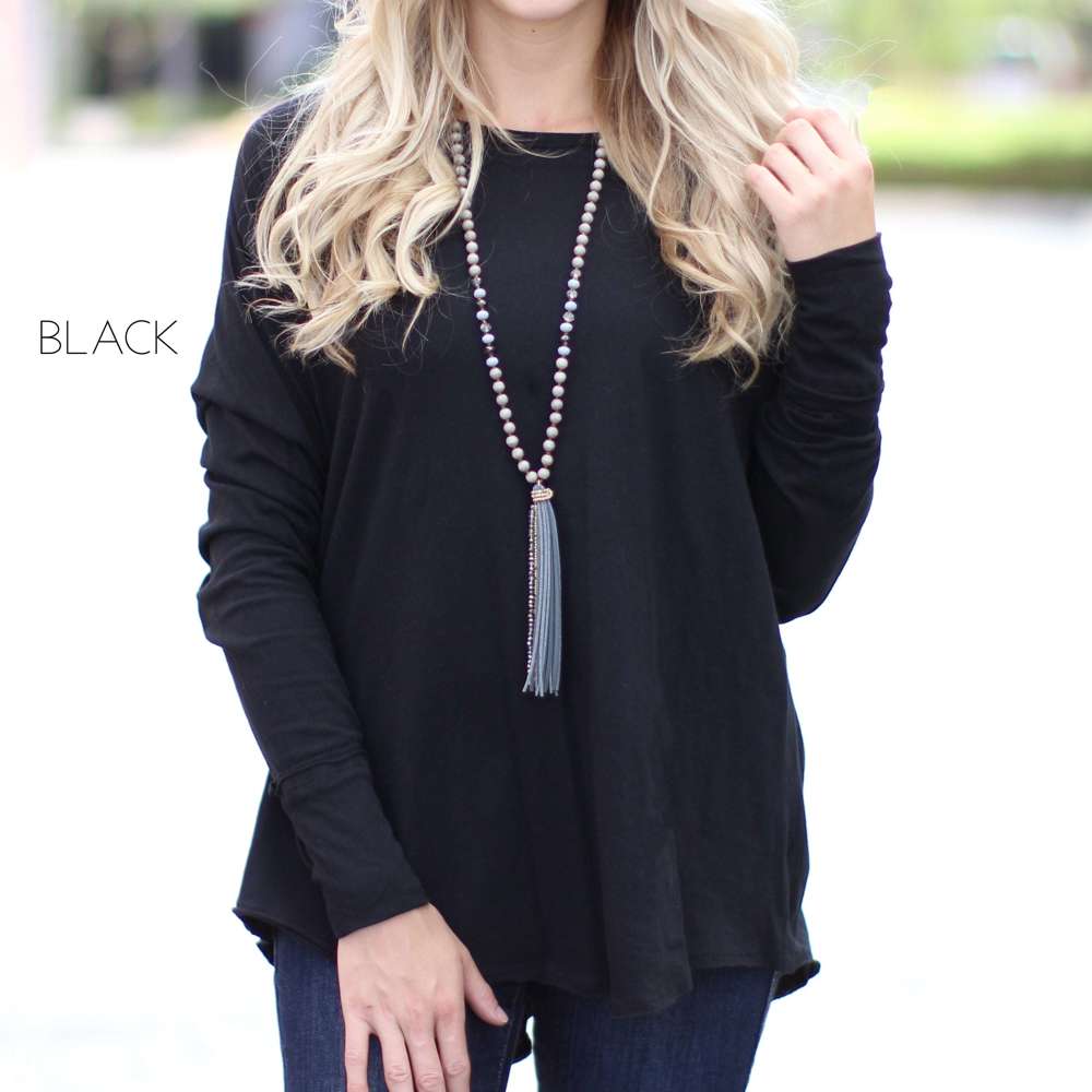 Thumbhole Flowy Tunic | S-XL | Thumbhole Design | 100% Cotton | Cold-Weather Favorite