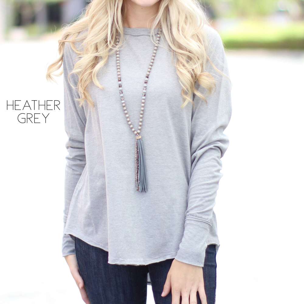 Thumbhole Flowy Tunic | S-XL | Thumbhole Design | 100% Cotton | Cold-Weather Favorite