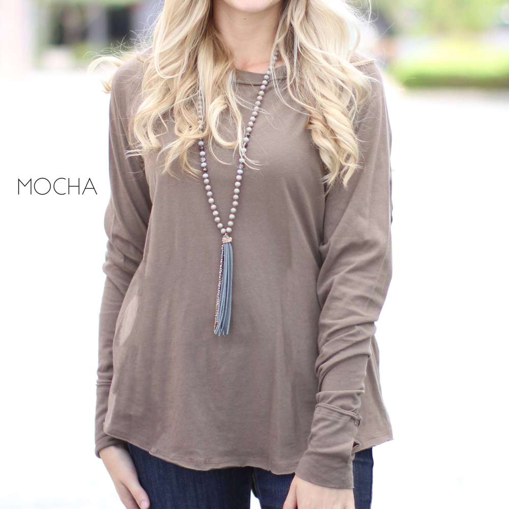 Thumbhole Flowy Tunic | S-XL | Thumbhole Design | 100% Cotton | Cold-Weather Favorite