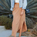  Side Slit Maxi Skirt | S-XL | Essential Skirt Design | Side Slits | Elastic Waistband | Perfect for Day to Night Looks