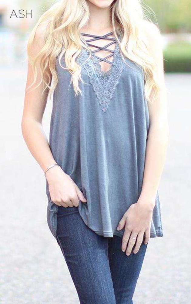 Boho Lace Tank | S-3XL | Perfect Boho Style | Halter Design | Lace Detailing | Flowy Soft Fabric