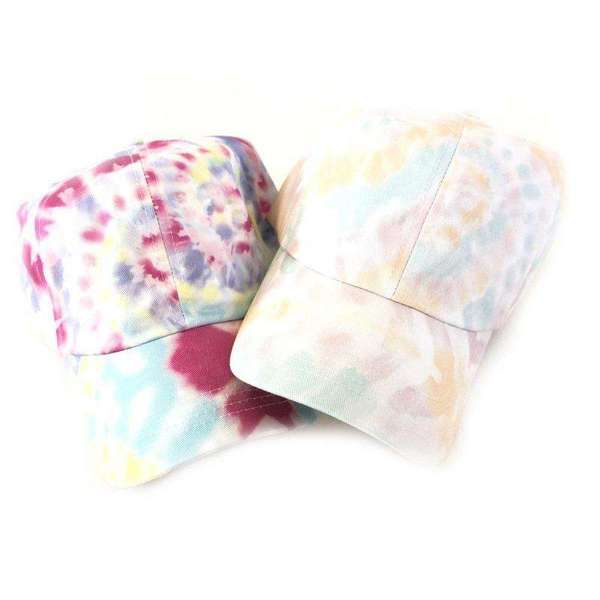 Tie-Dye Hat | One Size | Adjustable Back Strap | 100% Cotton