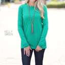 Small Kelly Green Layering Tee | S-XL | Soft & Relaxed Fit | V-Neck or Crew Neck | Wardrobe Essential