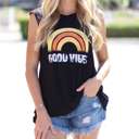  Good Vibes Tank | S-L | Distressed Print | Relaxed Fit | Comfortable Fabric Blend