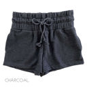 Small Charcoal Wide Band Shorts | S-L | Lightweight French Terry | Adjustable Drawstrings | Warm-Weather Essential