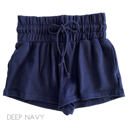 Medium Deep Navy Wide Band Shorts | S-L | Lightweight French Terry | Adjustable Drawstrings | Warm-Weather Essential