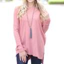  Side Slit Sweater Tunic | S-XL | Oversized Fit | Ultra-Soft Ribbed Fabric | Cozy Layer